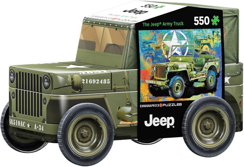 PUZZLE Jeep Army Tin,8551-5998