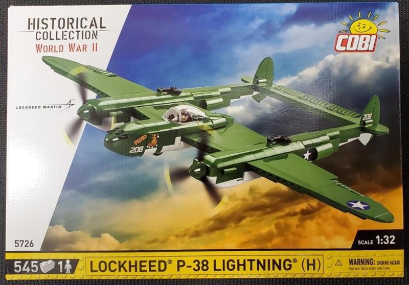Lockhead P-38H Lightning, 549 pcs,COBI-5726
