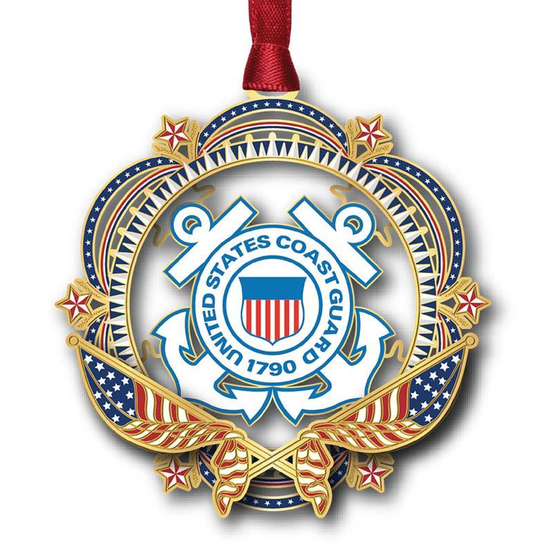 Patriotic United States Coast Guard Ornament,65295