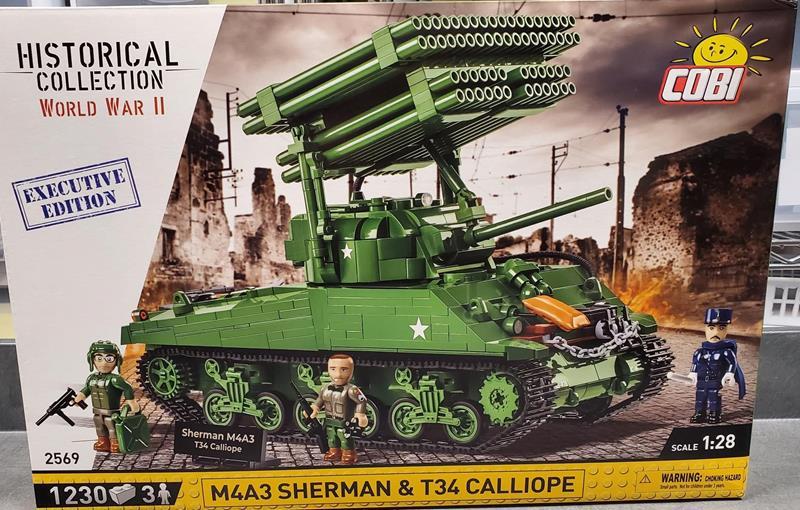M4A3 Sherman & T34 Calliope 1230 pcs (Exec. Edition),COBI-2569